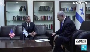 Israël-Hamas : A. Blinken demande à B. Netanyahu d'épargner les civils dans la bande de Gaza