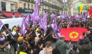 Paris: manifestation de la communauté kurde un an après la tuerie de la rue d’Enghien