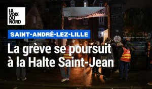 Grève à la Halte St-Jean : près de 70 militants réunis en ce début d’année en tintamarre