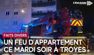 Les pompiers sont intervenus, ce mardi 2 janvier à Troyes, pour un feu d’appartement