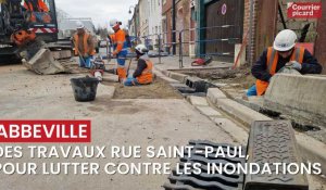 Des travaux menés rue Saint-Paul, à Abbeville, pour lutter contre les inondations