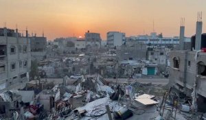 Gaza: le soleil se lève sur des ruines à Rafah