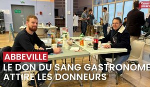 Le don du sang gastronome attire les donneurs à Abbeville