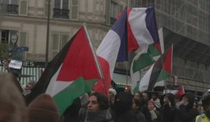 Manifestation à Paris en soutien au peuple palestinien et pour un cessez-le-feu