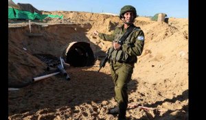 VIDÉO. Découverte du « plus grand tunnel » de Gaza par l'armée israélienne 