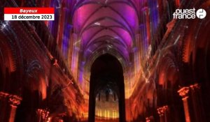 VIDÉO. Découvrez les premières secondes du nouveau son et lumière de Noël à la cathédrale de Bayeux