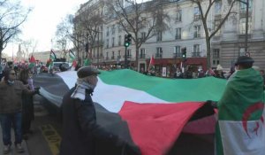 Manifestation à Paris pour un "cessez-le-feu total" dans le conflit Hamas-Israël