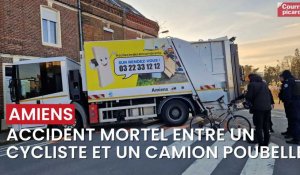 Accident mortel entre une cycliste et un camion poubelle à Amiens