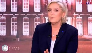 Le Pen se défend d'être la « candidate du Front National » et attaque Macron