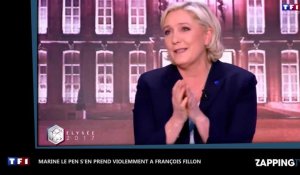 Marine Le Pen s'en prend violemment à François Fillon (vidéo)