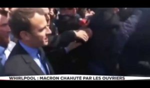 Emmanuel Macron hué et chahuté pendant sa visite à Whirlpool (vidéo)