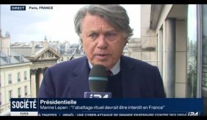 Marine Le Pen et l'abattage rituel : Gilbert Collard indigne les internautes (vidéo) 