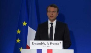 Le président élu Macron dit vouloir "entendre tous les Français"