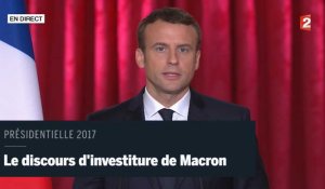Emmanuel Macron a prononcé son premier discours de président