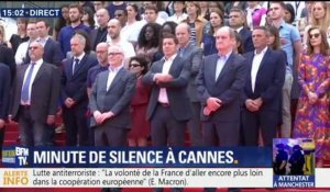 Minute de silence à Cannes après l'attentat de Manchester