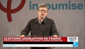 REPLAY - Législatives en France : Discours de Jean-Luc Mélenchon, chef de file de la France Insoumise
