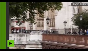 Notre-Dame de Paris : Scène de panique après l'agression du policier (Vidéo)