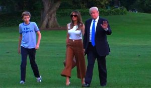 Melania et Barron Trump s'installent à la Maison Blanche