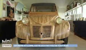 Une 2CV tout en bois ! - ZAPPING AUTO DU 12/06/2017