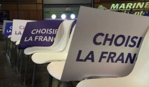 Présidentielle: meeting de Marine Le Pen à Villepinte