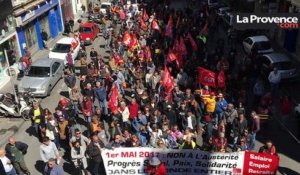 Vidéo : des milliers de manifestants à Marseille pour le 1er mai