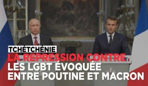 Macron : "J'ai évoqué avec le président Poutine le respect des minorités et des LGBT en Tchétchénie