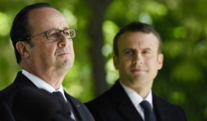 Abolition de l'esclavage : Hollande et Macron de nouveau côte à côte
