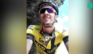 Ce cycliste professionnel s'est fait un nouvel ami