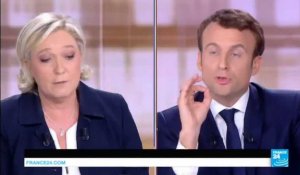 LE DÉBAT - Marine Le Pen : "M. Macron, le candidat à plat ventre"