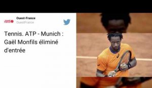 Gaël Monfils rate son retour à Munich - ZAPPING TWEETS TENNIS