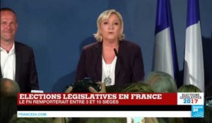 REPLAY - Législatives 2017 : discours de Marine Le Pen après le premier tour