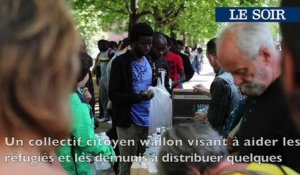 Les migrants du Parc Maximilien aidés par un collectif wallon