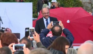 Allemagne: Martin Schulz en campagne à Hambourg