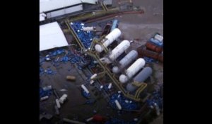 Irma: survol de Saint-Martin, dévastée
