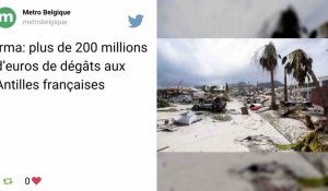 Irma : plus de 200 millions d'euros de dégâts
