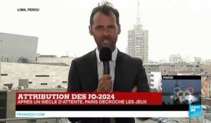 "Ça va booster le sport en France" : Paris désignée ville hôte des Jeux Olympiques 2024