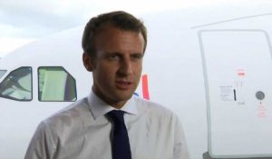 Macron salue les JO à Paris depuis la Guadeloupe