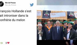 François Hollande s'est fait introniser dans la confrérie du melon de Lectoure