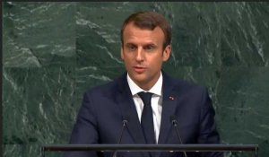 "Notre planète se venge de la folie des hommes" : le 1er discours de Macron devant l'AG de l'ONU