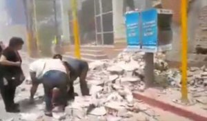 Mexique: Images du séisme secouant l'Etat de Morelos