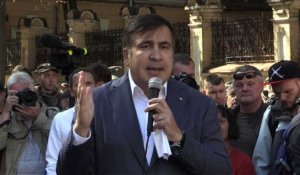 Ukraine: Mikheïl Saakachvili s'adresse à ses partisans à Kiev