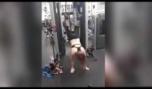 Une machine de sport déshabille une jeune femme en plein exercice ! (vidéo)