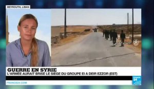 Syrie : l''armée aurait brisé le siège du groupe EI à Deir Ezzor