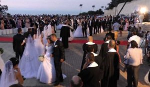 Liban: des dizaines de maronites célèbrent un mariage collectif