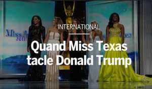 Miss Texas tacle Donald Trump en direct 