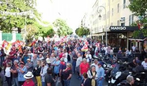 Manifestation à Ajaccio contre la réforme du code du travail