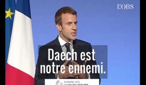 La discours très martial d'Emmanuel Macron devant les ambassadeurs