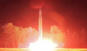 Corée du Nord: images du tir de missile du 29 août