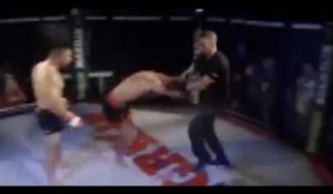 MMA : un combattant pète les plombs et frappe l'arbitre (vidéo)