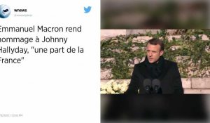 L'hommage d'Emmanuel Macron à Johnny Hallyday : « c'était une part de la France » !
